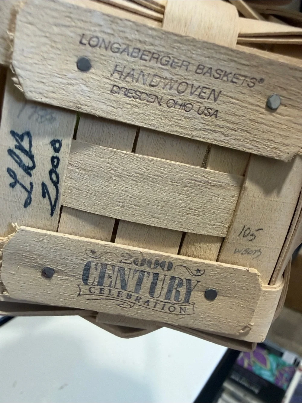 Longaberger 2000 Jelly Bean Basket Set